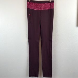 Lululemon Can’t Stop Pant II Leggings Maroon Sz 6